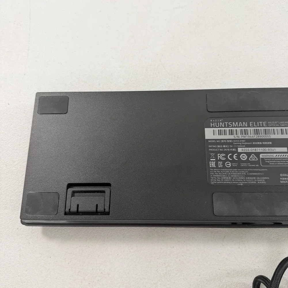 Razer Huntsman Elite Mechanical Gaming Keyboard RZ03-0187 TESTED WORKING